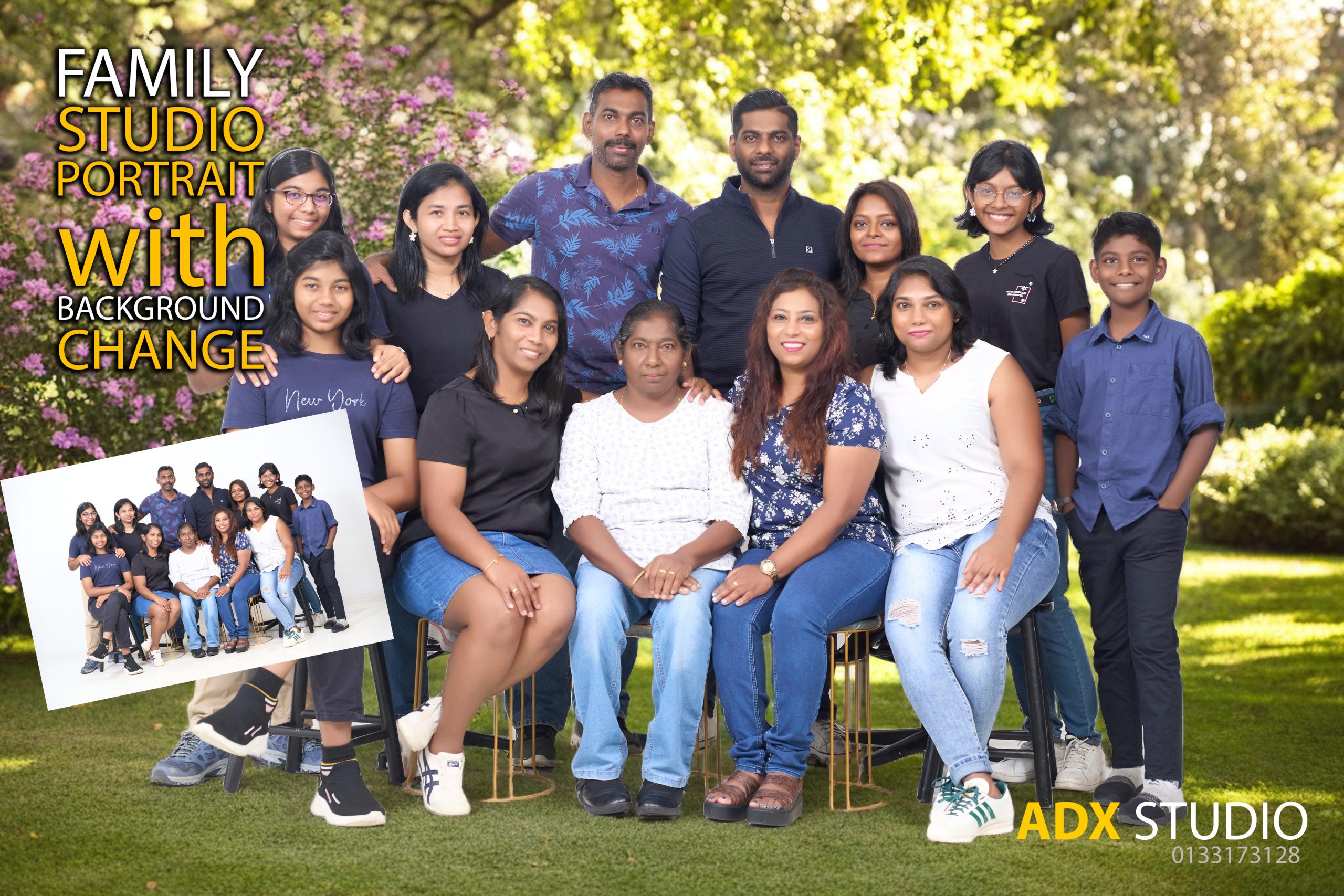 Family Portrait In Studio 1