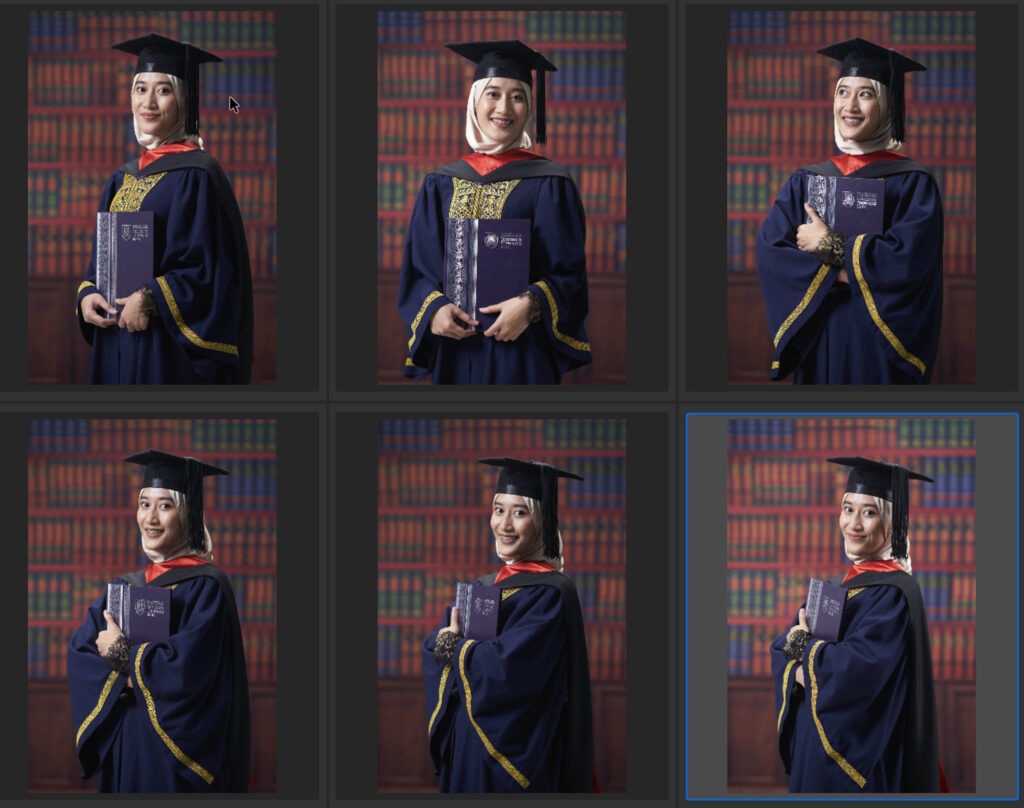 Kelebihan rakaman foto graduasi secara Unlimited photoshoot session 2