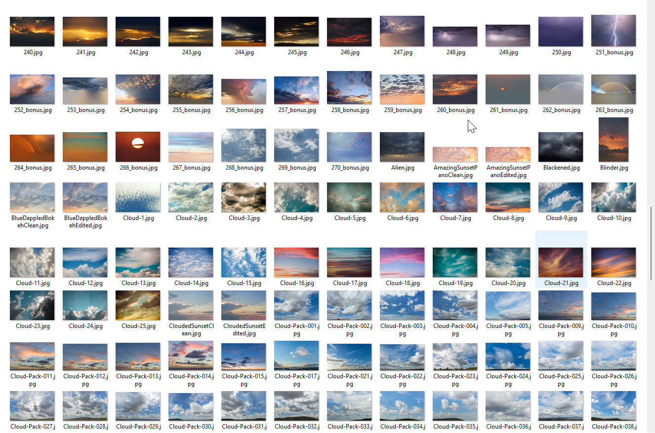 950 High Res Skies backdrop / Latar belakang langit 4