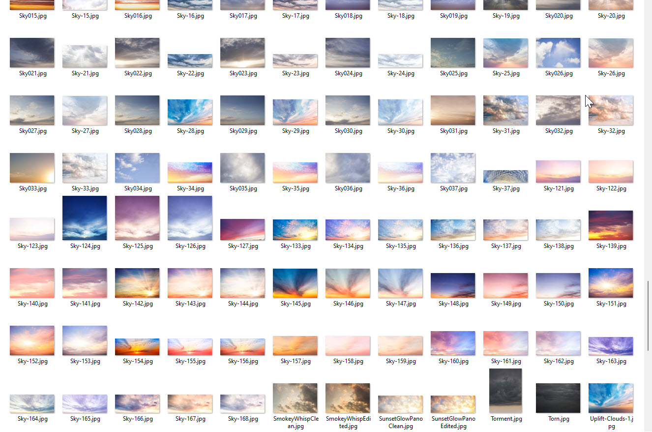 950 High Res Skies backdrop / Latar belakang langit 5